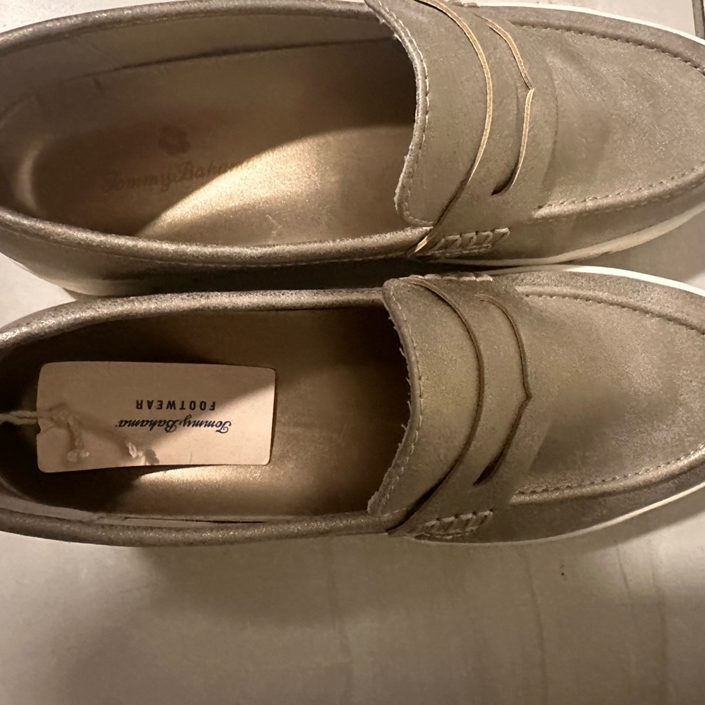 Tommy Bahama Men's Beige Slip-On Loafers